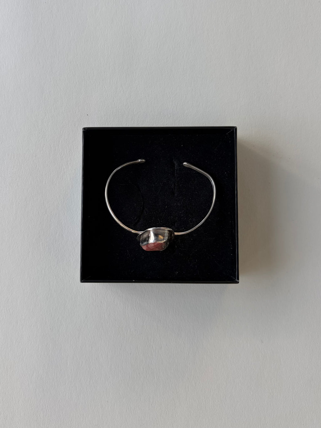 Pink Rhodochrosite Cuff Open