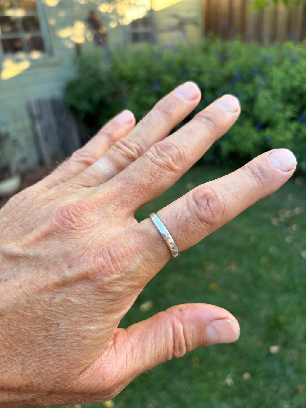 Recycled Silver Simple Ring