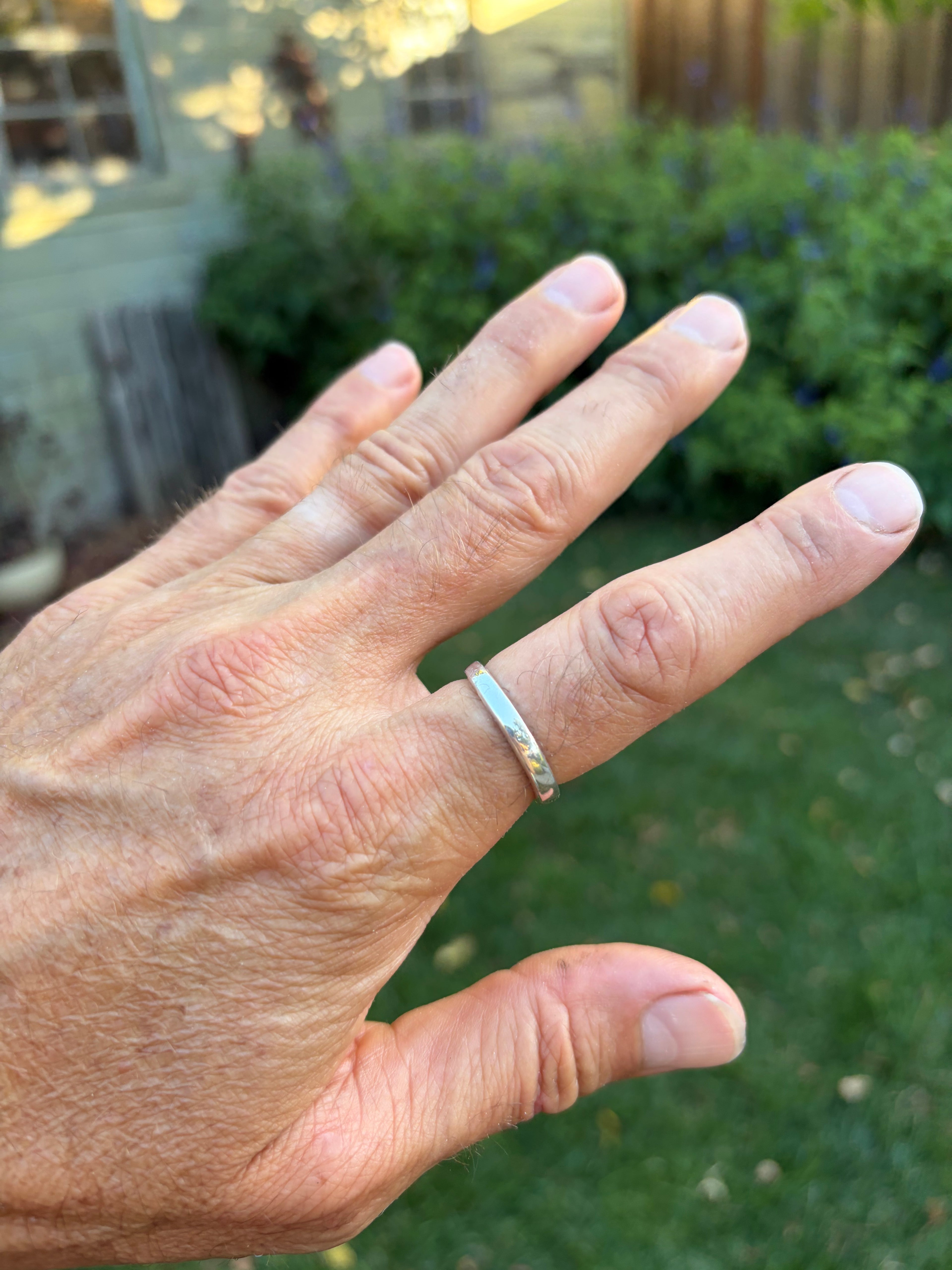 Recycled Silver Simple Ring
